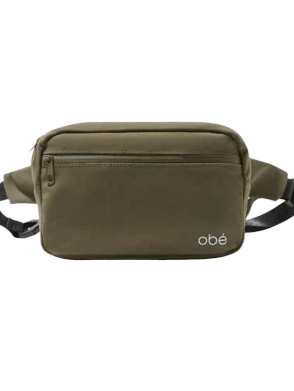Obe Fitness Fanny Pack Crossbody Bag Adjustable Strap Olive Army Green Zippered
